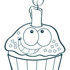 Раскраска Торт Раскраска Торт