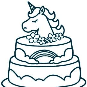 Раскраска Торт Раскраска Торт