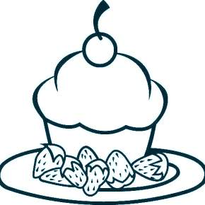 Раскраска Торт Раскраска Торт