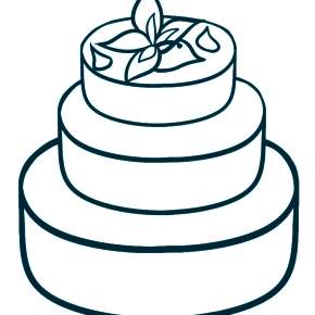 Раскраска Торт Раскраска Торт