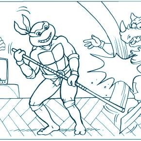 Раскраска Ниндзя и Ниндзя Черепашки Раскраска Ниндзя и Ниндзя Черепашки