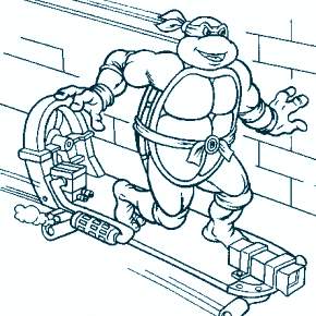 Раскраска Ниндзя и Ниндзя Черепашки Раскраска Ниндзя и Ниндзя Черепашки