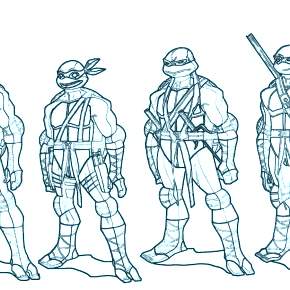 Раскраска Ниндзя и Ниндзя Черепашки Раскраска Ниндзя и Ниндзя Черепашки