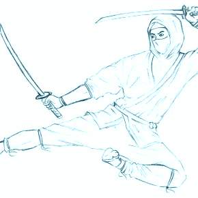 Раскраска Ниндзя и Ниндзя Черепашки Раскраска Ниндзя и Ниндзя Черепашки