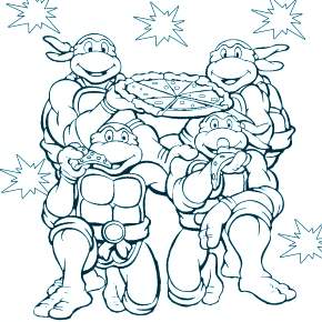Раскраска Ниндзя и Ниндзя Черепашки Раскраска Ниндзя и Ниндзя Черепашки