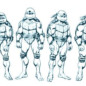 Раскраска Ниндзя и Ниндзя Черепашки Раскраска Ниндзя и Ниндзя Черепашки