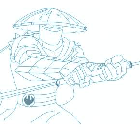 Раскраска Ниндзя и Ниндзя Черепашки Раскраска Ниндзя и Ниндзя Черепашки