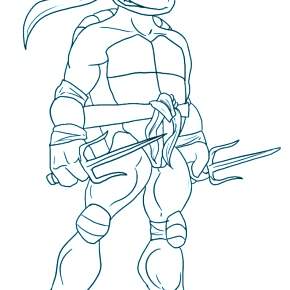 Раскраска Ниндзя и Ниндзя Черепашки Раскраска Ниндзя и Ниндзя Черепашки