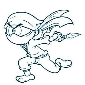 Раскраска Ниндзя и Ниндзя Черепашки Раскраска Ниндзя и Ниндзя Черепашки