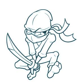 Раскраска Ниндзя и Ниндзя Черепашки Раскраска Ниндзя и Ниндзя Черепашки