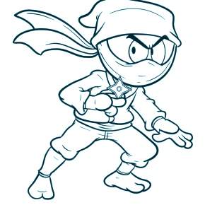 Раскраска Ниндзя и Ниндзя Черепашки Раскраска Ниндзя и Ниндзя Черепашки