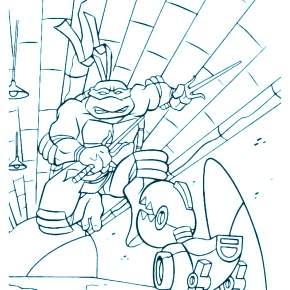 Раскраска Ниндзя и Ниндзя Черепашки Раскраска Ниндзя и Ниндзя Черепашки
