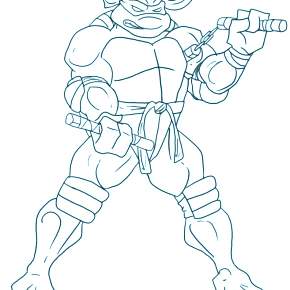 Раскраска Ниндзя и Ниндзя Черепашки Раскраска Ниндзя и Ниндзя Черепашки