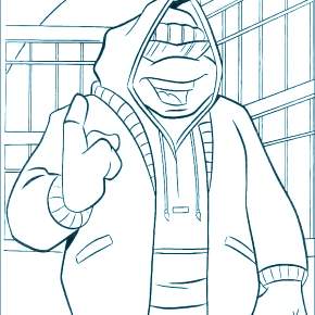 Раскраска Ниндзя и Ниндзя Черепашки Раскраска Ниндзя и Ниндзя Черепашки