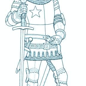 Раскраска Рыцари