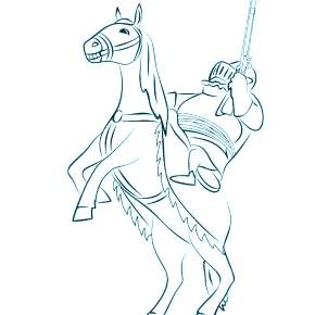 Раскраска Рыцари