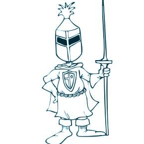 Раскраска Рыцари