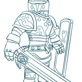 Раскраска Рыцари