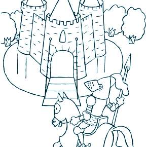 Раскраска Рыцари