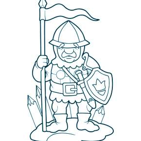 Раскраска Рыцари