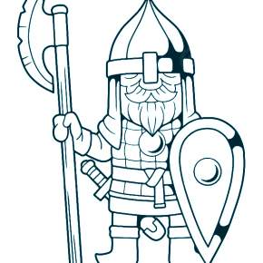 Раскраска Рыцари