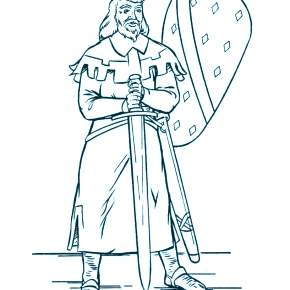 Раскраска Рыцари