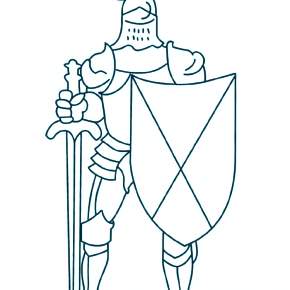 Раскраска Рыцари