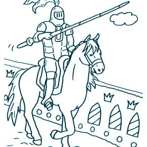 Раскраска Рыцари