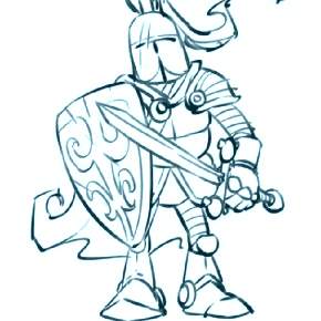 Раскраска Рыцари