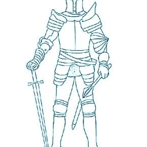 Раскраска Рыцари