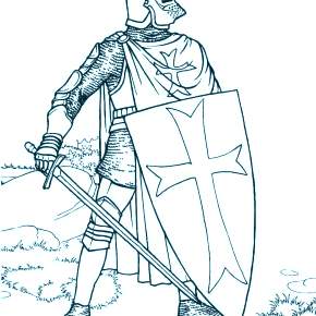 Раскраска Рыцари