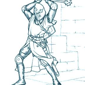 Раскраска Рыцари