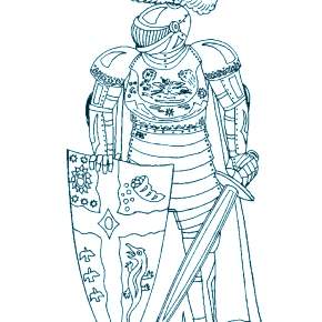 Раскраска Рыцари