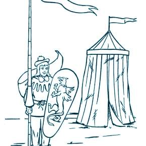 Раскраска Рыцари