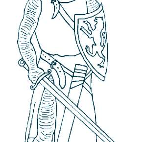 Раскраска Рыцари