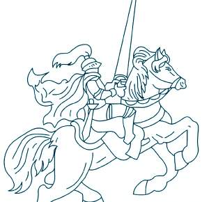 Раскраска Рыцари