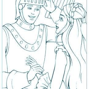 Раскраска Рыцари