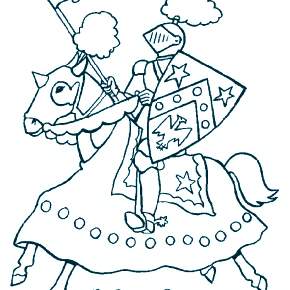 Раскраска Рыцари