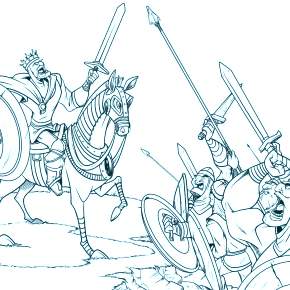 Раскраска Рыцари