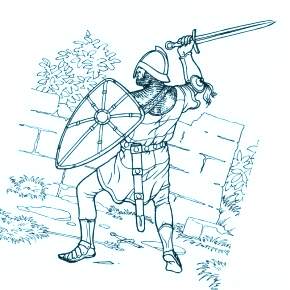 Раскраска Рыцари