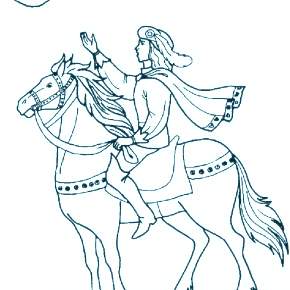 Раскраска Богатыри