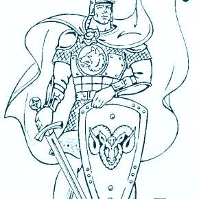 Раскраска Богатыри