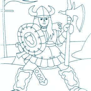 Раскраска Богатыри