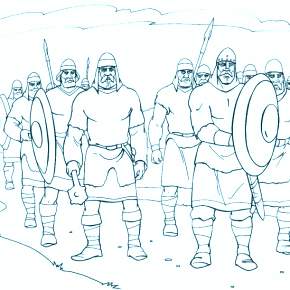 Раскраска Богатыри