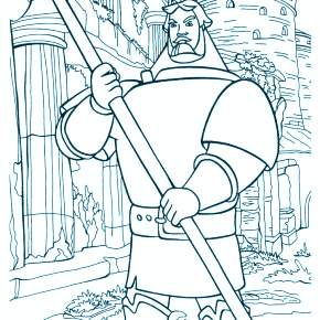 Раскраска Богатыри