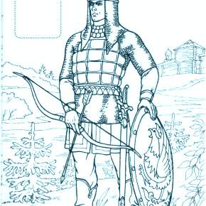 Раскраска Богатыри