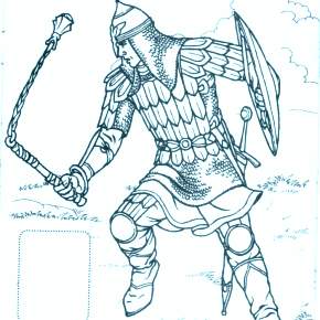 Раскраска Богатыри