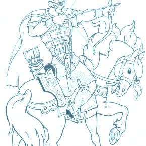 Раскраска Богатыри