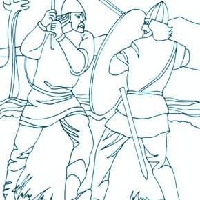 Раскраска Богатыри