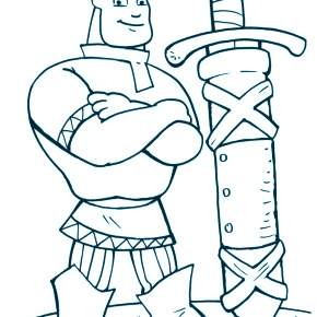 Раскраска Богатыри